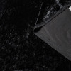 Ткань бархат черная, отрез 1 метр