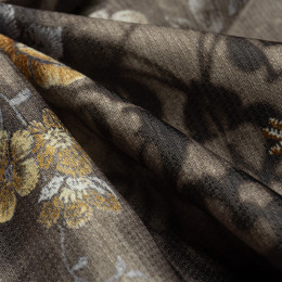 Портьерная ткань в цветы