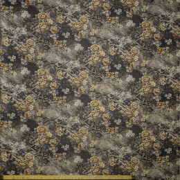 Портьерная ткань в цветы