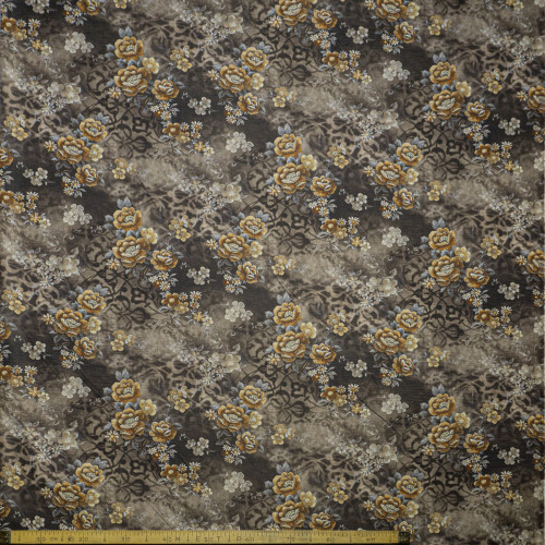 Портьерная ткань в цветы