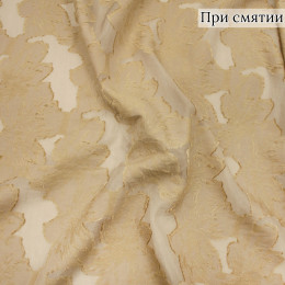 Ткань деворе золотистого цвета