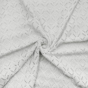 Ажурный молочный трикотаж