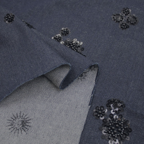 Джинс с бисером