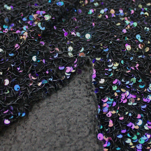 Бархат с пайетками