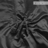 Ткань атласная черного цвета шелковая
