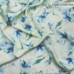 Ткань из вискозы сатин в цветы
