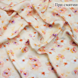 Сатиновая ткань из 100% вискозы на платье