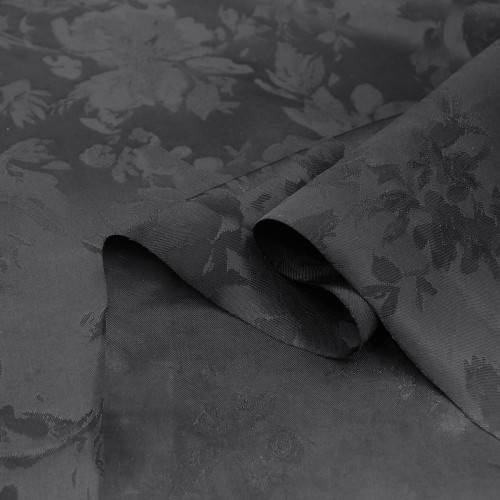 Ткань черного цвета атлас