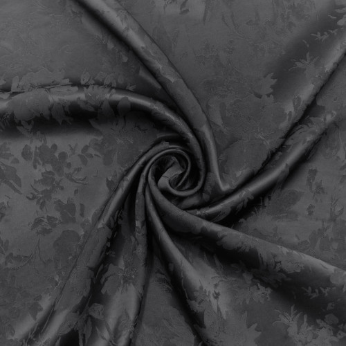 Ткань черного цвета атлас