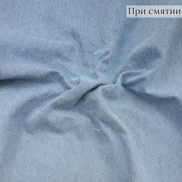 Ткань джинса 100% хлопок небесно-голубого цвета 