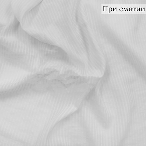 Ткань батист белый с полоской
