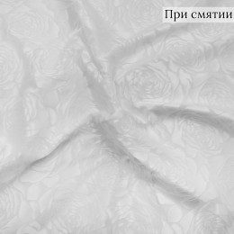 Ткань деворе из вискозы в белые цветы