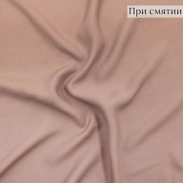 Светло-коричневая сатиновая ткань из вискозы