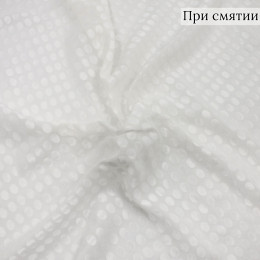 Ткань молочного цвета шифон деворе