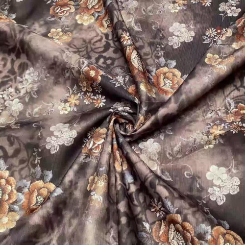 Портьерная ткань в цветы