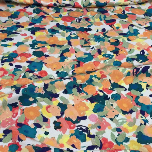 Вискоза твил с абстрактным узором, отрез 2 метра