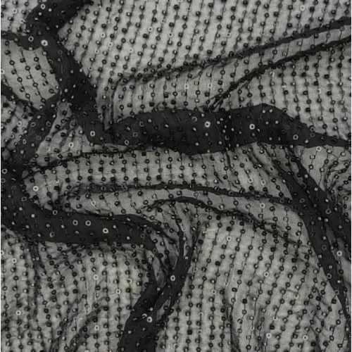 Шифон с бисером